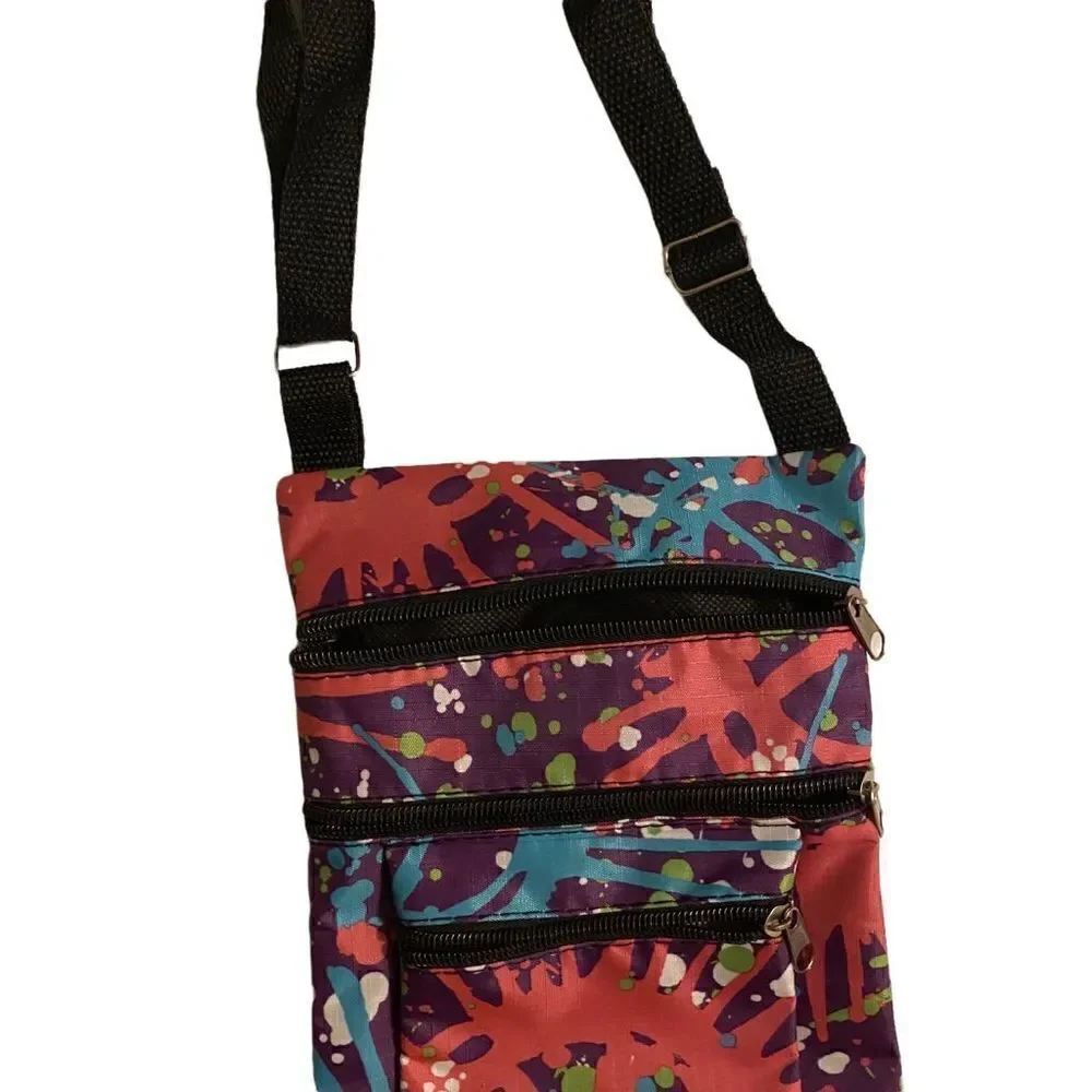 Nylon Zipper Bag Peace Design